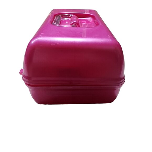 Caboodles‎ Hot Pink Plastic Makeup Box Mirror Organizer For Cosmetics & Jewelry - Picture 7 of 8